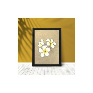 Tableau acrylique et broderie