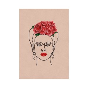 Tableau acrylique et broderie Frida Khalo
