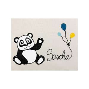 Tableau acrylique et broderie