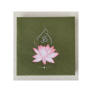 Tableau acrylique et broderie
