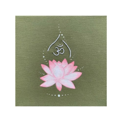 Tableau acrylique et broderie