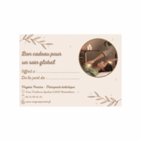 Carte cadeau Soin Thérapeutique